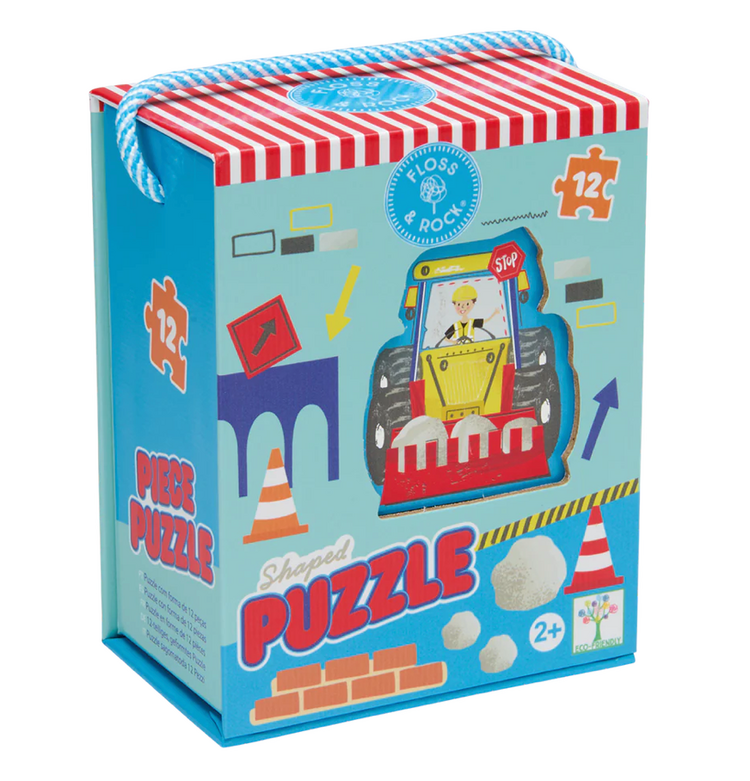 FLOSS AND ROCK Construction Jigsaw - 12 PC