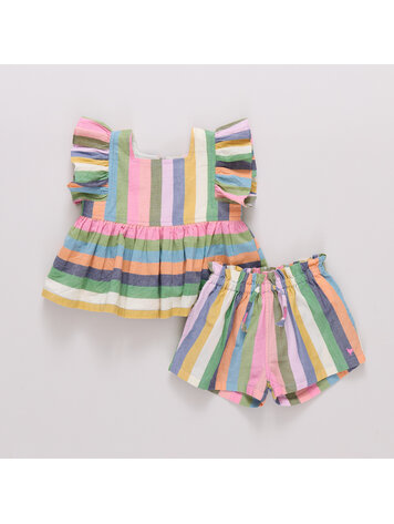 PINK CHICKEN Elsie Stripe Baby Set