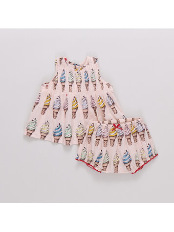 PINK CHICKEN Jaipur Soft Serve Baby Set