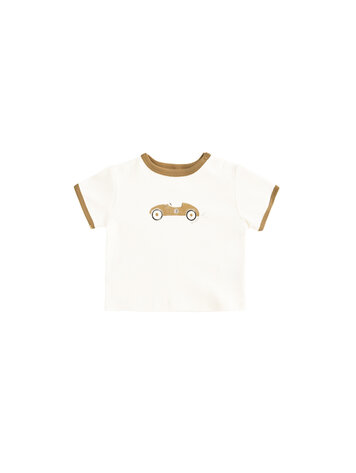 QUINCY MAE Race Car Ringer Tee