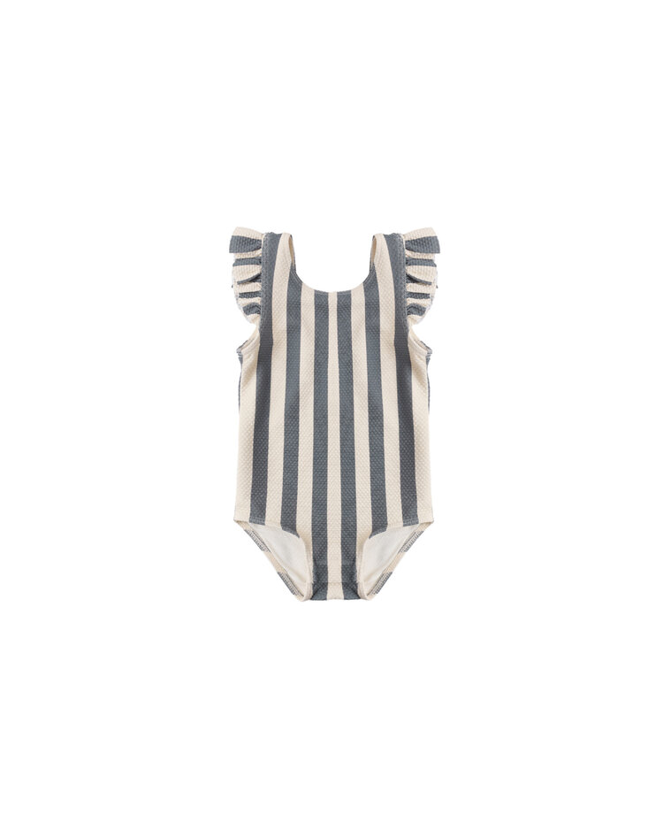 QUINCY MAE Retro Stripe Baby Swimsuit