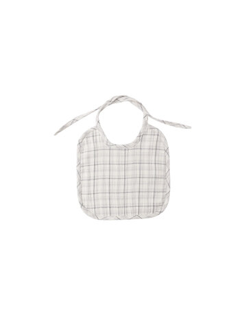 QUINCY MAE Blue Plaid Woven Bib