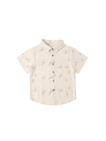 RYLEE AND CRU Sail Collared Baby Shirt