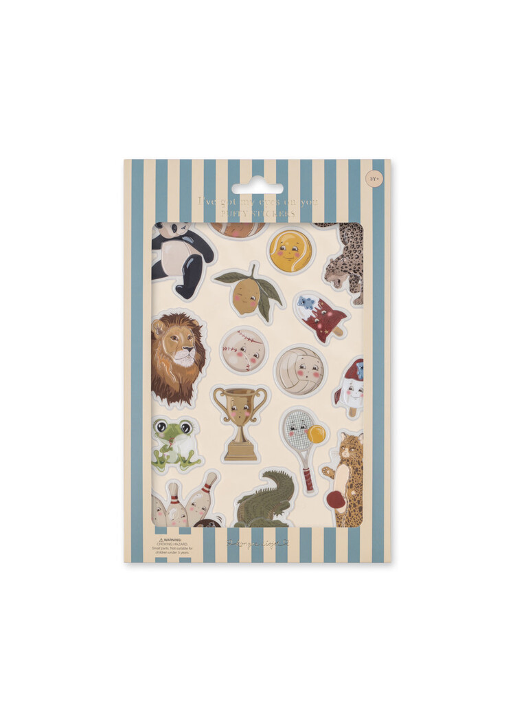 KONGES SLOJD Puffy Stickers - Animals