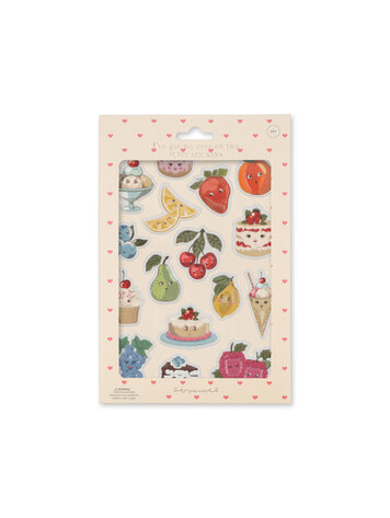 KONGES SLOJD Puffy Stickers - Fruity