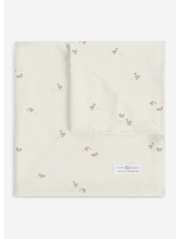 KENDI BY COLORED ORGANICS Duck Swaddle Blanket