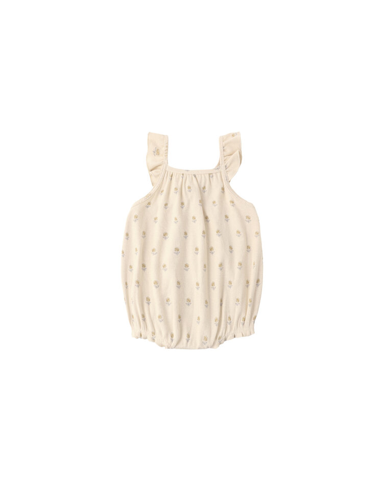 QUINCY MAE Ribbed Ruffle Buttercup Romper