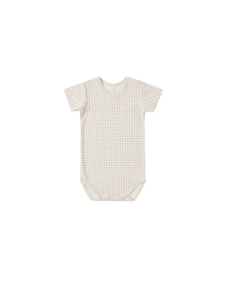 QUINCY MAE Gingham Bamboo Bodysuit