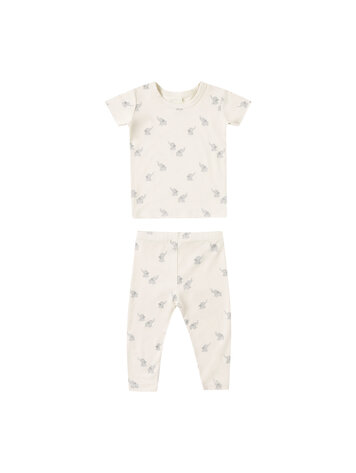 QUINCY MAE Elephants Baby Pajama Set
