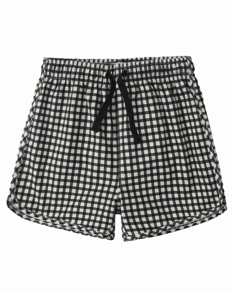 RYLEE AND CRU Gingham Boy Swim Trunk
