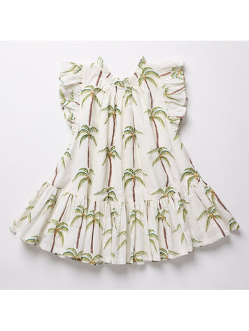 PINK CHICKEN Harper Palm Trees Dress
