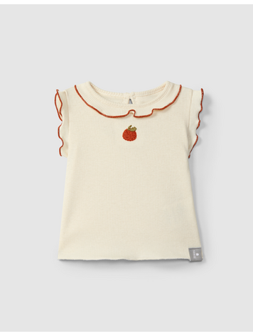 SNUG Embroidered Ribbed Top