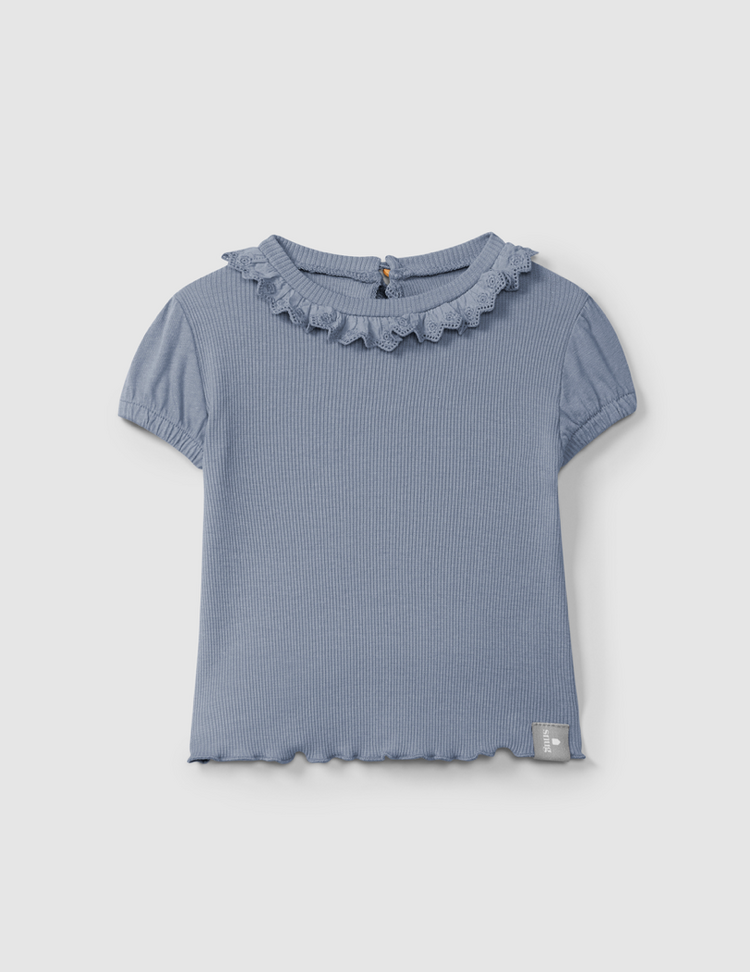 SNUG Ribbed Baby Top With Collar