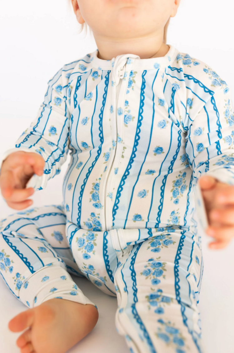 IN MY JAMMERS Forever Blooming Zipper Romper