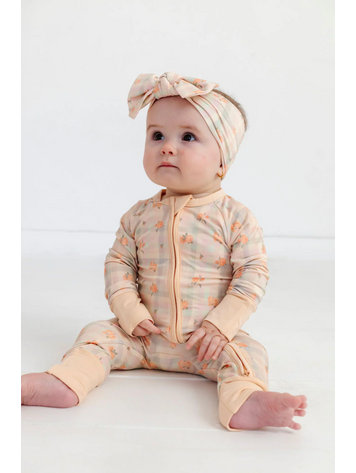 IN MY JAMMERS Frankie Plaid Zipper Romper