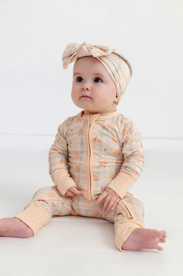 IN MY JAMMERS Frankie Plaid Zipper Romper