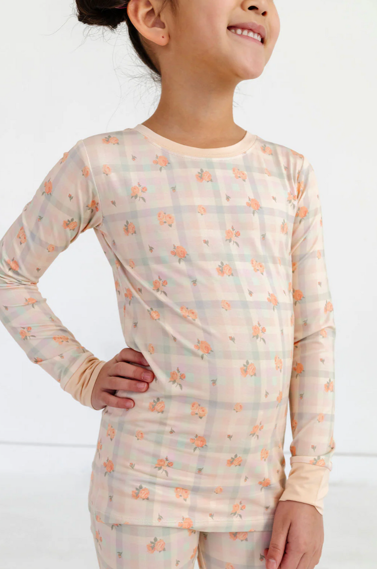 IN MY JAMMERS Frankie Plaid Two Piece Set