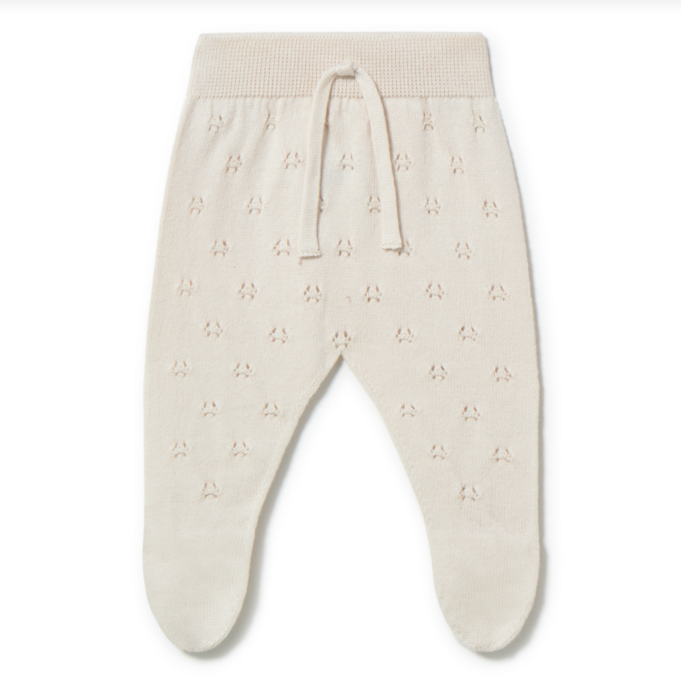 LI + ME Patterned Knit Footie