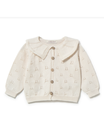 LI + ME Embroidered Knit Cardigan