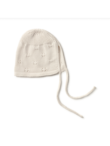 LI + ME Pointelle Knit Bonnet