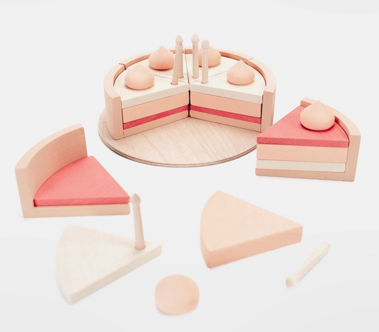 SABO CONCEPT Cake On A Stand - Pink