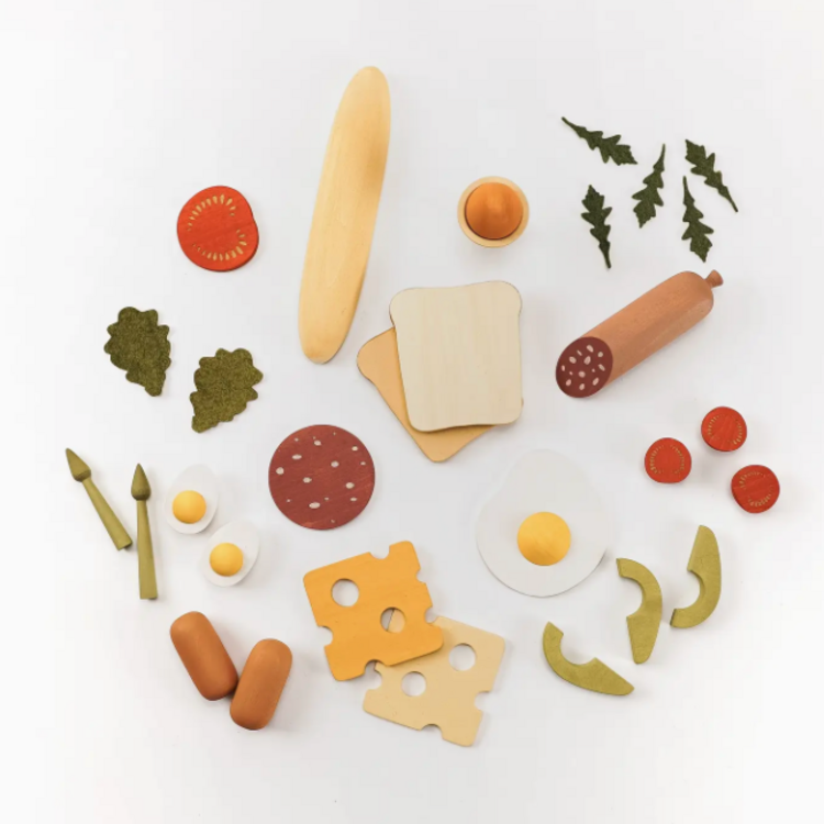 SABO CONCEPT Play Food Set | Breakfast