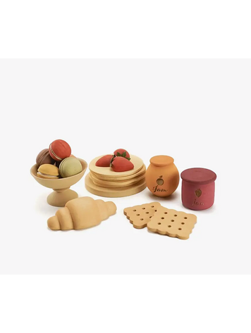 SABO CONCEPT Wooden Play Food Set | Desserts