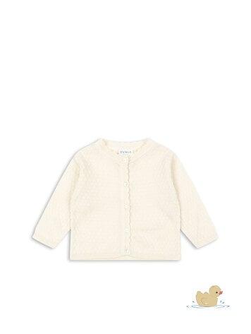 FANGA BY KONGES SLOJD Venti Pointelle Cardigan