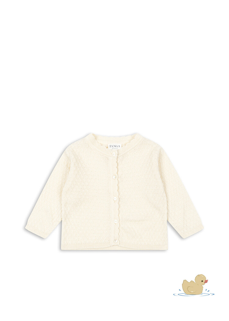 FANGA BY KONGES SLOJD Venti Pointelle Cardigan