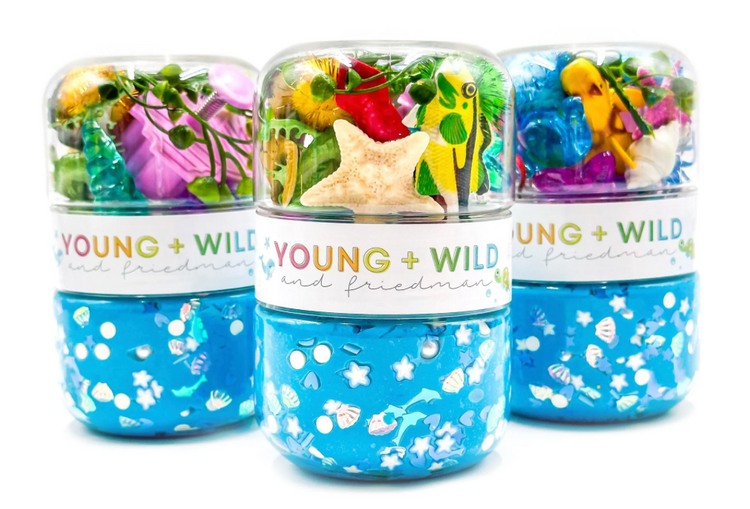 YOUNG + WILD AND FRIEDMAN Ocean Grab & Go Dough Jar