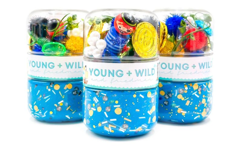 YOUNG + WILD AND FRIEDMAN Pirate Grab & Go Dough Jar
