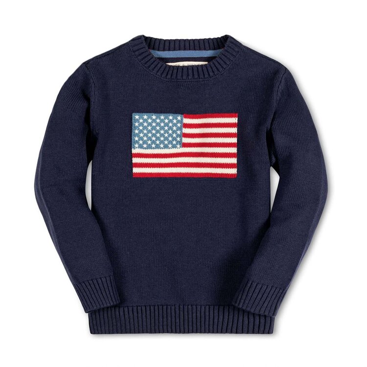HOPE & HENRY Organic Flag Sweater