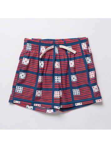 PINK CHICKEN Boys Flag Swim Trunk