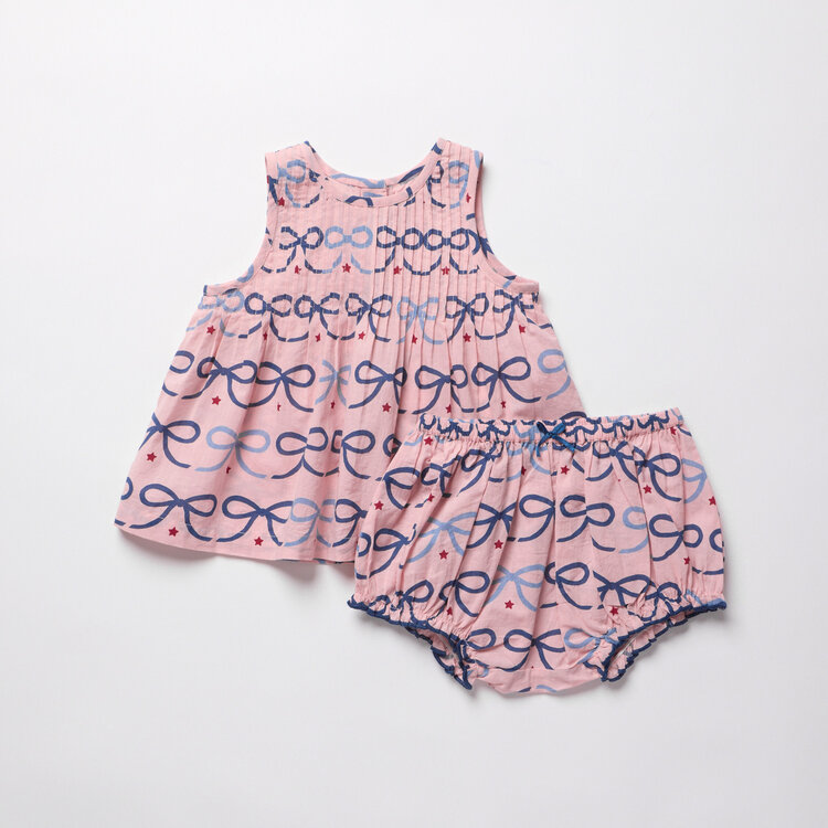 PINK CHICKEN Jaipur 2 Piece Bows Set