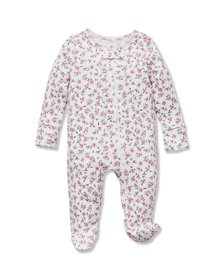 PETITE PLUME Floral Pointelle Romper