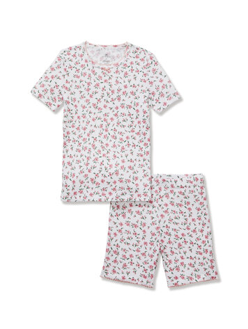 PETITE PLUME Floral Pointelle Short Set