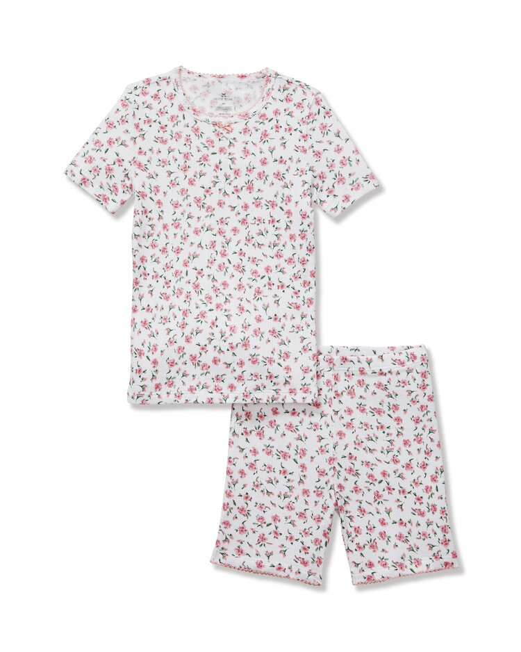 PETITE PLUME Floral Pointelle Short Set