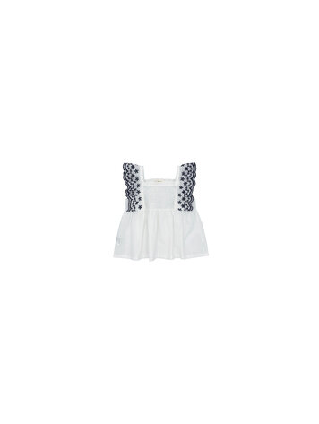 ZHOE + TOBIAH Embroidered Girl Top