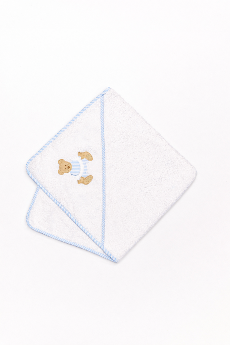 LORSOBRUNOBABY Baby Bathrobe - Light Blue