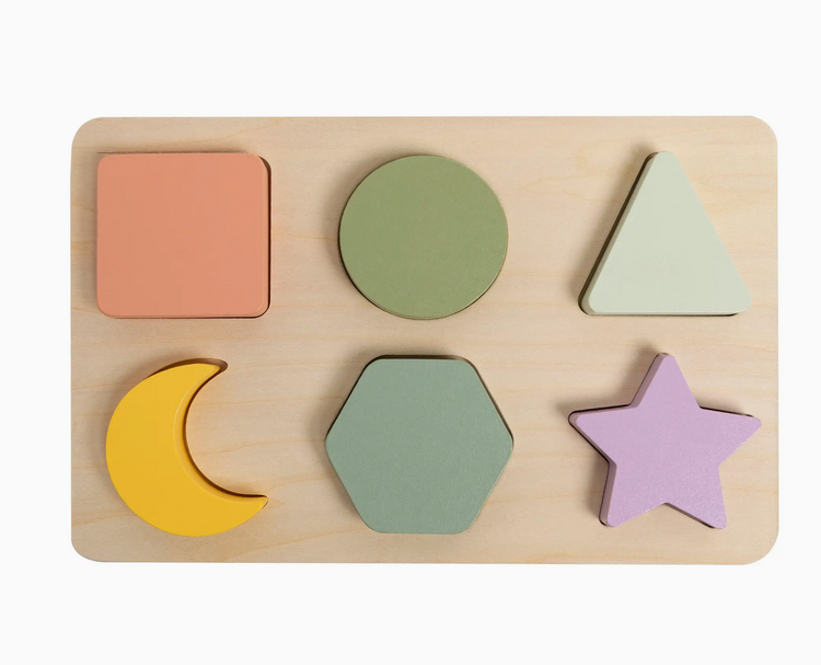 PEARHEAD Wooden Shapes Puzzle