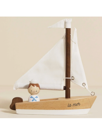 LE TOY VAN, INC. Wooden Sailing Boat & Captain
