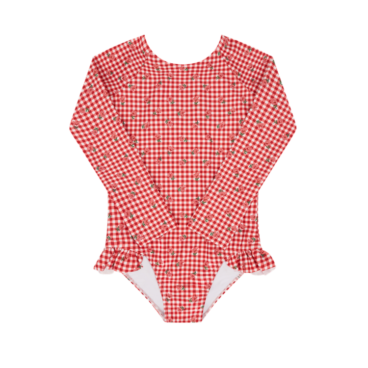 MINNOW Gingham Baby Rashguard