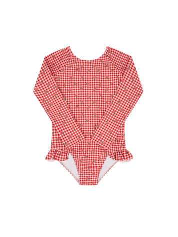 MINNOW Gingham Girls Rashguard