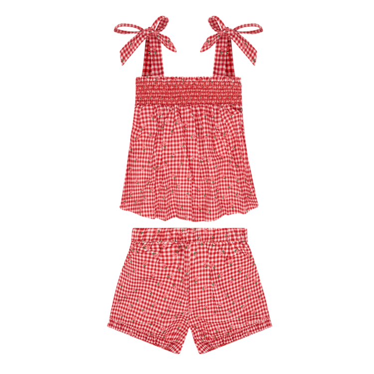 MINNOW Smocked Top Short Set