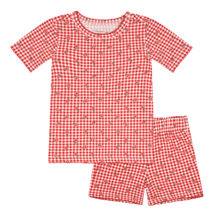 MINNOW Gingham Pajama Set