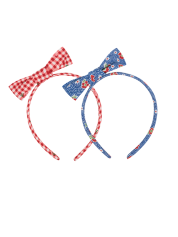 MINNOW 2 Pack Headbands - Gingham/Floral