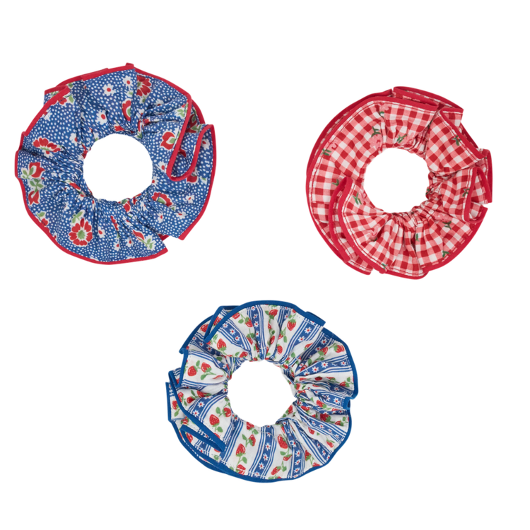 MINNOW 3 Pack Scrunchies - Gingham/Floral