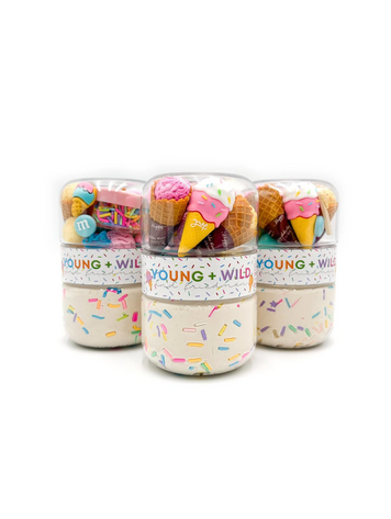 YOUNG + WILD AND FRIEDMAN Grab + Go Dough Jar - Ice Cream