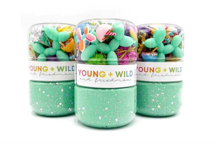 YOUNG + WILD AND FRIEDMAN Birthday Grab & Go Dough Jar