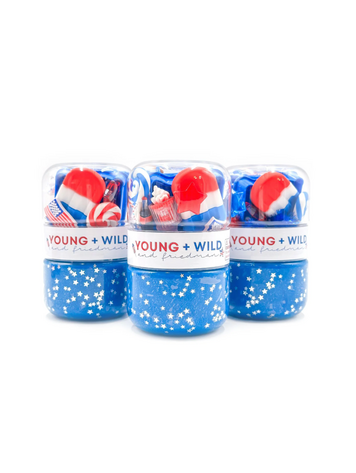 YOUNG + WILD AND FRIEDMAN Fourth of July  Grab & Go Dough Jar